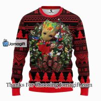 New Jersey Devils Groot Hug Christmas Ugly Sweater