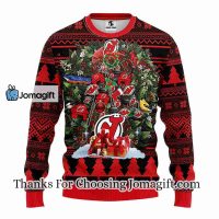 New Jersey Devils Tree Ugly Christmas Fleece Sweater