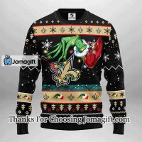 New Orleans Saints Grinch Christmas Ugly Sweater