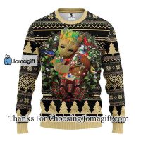New Orleans Saints Groot Hug Christmas Ugly Sweater 3