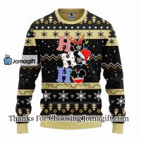 New Orleans Saints HoHoHo Mickey Christmas Ugly Sweater 3