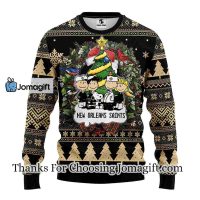 New Orleans Saints Snoopy Dog Christmas Ugly Sweater