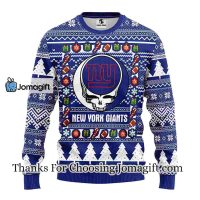 New York Giants Grateful Dead Ugly Christmas Fleece Sweater 3