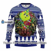 New York Giants Grinch Hug Christmas Ugly Sweater 3