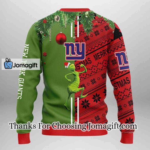 New York Giants Grinch & Scooby-Doo Christmas Ugly Sweater