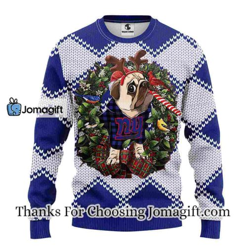 New York Giants Pub Dog Christmas Ugly Sweater