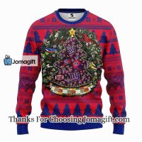 New York Giants Tree Ball Christmas Ugly Sweater 3