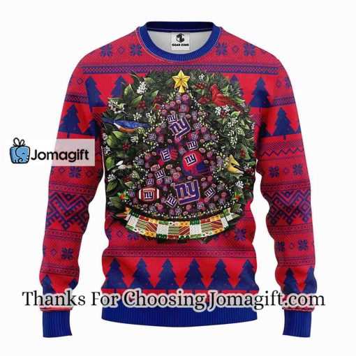 New York Giants Tree Ball Christmas Ugly Sweater