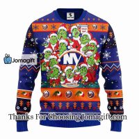 New York Islanders 12 Grinch Xmas Day Christmas Ugly Sweater 3