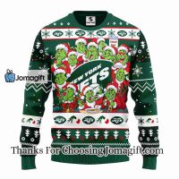 New York Jets 12 Grinch Xmas Day Christmas Ugly Sweater 2 1