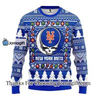 New York Mets Grateful Dead Ugly Christmas Fleece Sweater