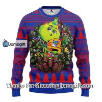 New York Rangers Grinch Hug Christmas Ugly Sweater 3