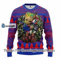 New York Rangers Groot Hug Christmas Ugly Sweater
