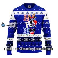 New York Rangers Hohoho Mickey Christmas Ugly Sweater 3