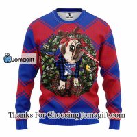 New York Rangers Pub Dog Christmas Ugly Sweater 3