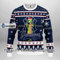 New York Yankees Funny Grinch Christmas Ugly Sweater 3
