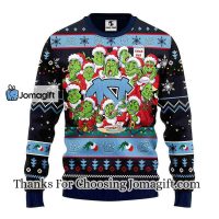 North Carolina Tar Heels 12 Grinch Xmas Day Christmas Ugly Sweater 3