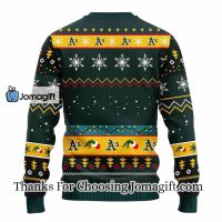 Oakland Athletics 12 Grinch Xmas Day Christmas Ugly Sweater 2