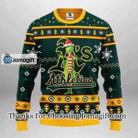 Oakland Athletics Funny Grinch Christmas Ugly Sweater 3