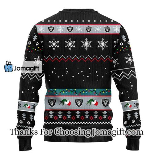 Las Vegas Raiders 12 Grinch Xmas Day Christmas Ugly Sweater
