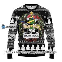 Oakland Raiders Snoopy Dog Christmas Ugly Sweater 3