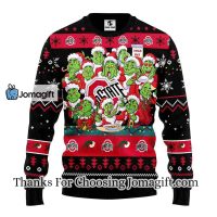 Ohio State Buckeyes 12 Grinch Xmas Day Christmas Ugly Sweater 3