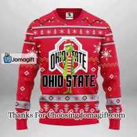 Ohio State Buckeyes Funny Grinch Christmas Ugly Sweater 3