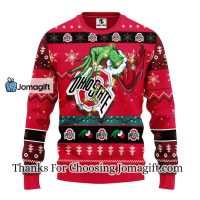 Ohio State Buckeyes Grinch Christmas Ugly Sweater 3