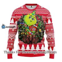 Ohio State Buckeyes Grinch Hug Christmas Ugly Sweater 3