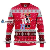 Ohio State Buckeyes Hohoho Mickey Christmas Ugly Sweater 3