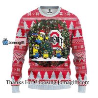 Ohio State Buckeyes Minion Christmas Ugly Sweater 3
