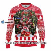 Ohio State Buckeyes Tree Ball Christmas Ugly Sweater 3