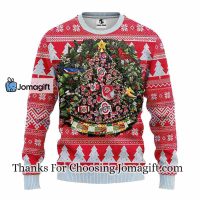 Ohio State Buckeyes Tree Ugly Christmas Fleece Sweater 3