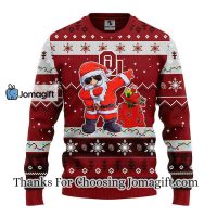 Oklahoma Sooners Dabbing Santa Claus Christmas Ugly Sweater 3
