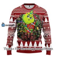 Oklahoma Sooners Grinch Hug Christmas Ugly Sweater
