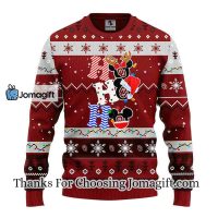 Oklahoma Sooners Hohoho Mickey Christmas Ugly Sweater 3