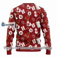 Oklahoma Sooners Santa Claus Snowman Christmas Ugly Sweater 2
