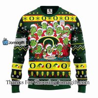 Oregon Ducks 12 Grinch Xmas Day Christmas Ugly Sweater 3