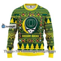 Oregon Ducks Grateful Dead Ugly Christmas Fleece Sweater 3