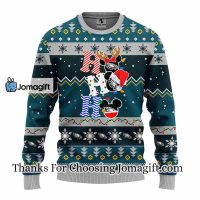 Philadelphia Eagles HoHoHo Mickey Christmas Ugly Sweater 3
