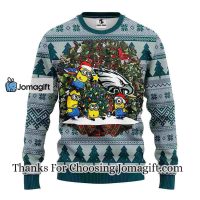 Philadelphia Eagles Minion Christmas Ugly Sweater 3