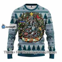 Philadelphia Eagles Tree Ball Christmas Ugly Sweater 3