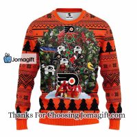 Philadelphia Flyers Tree Ugly Christmas Fleece Sweater