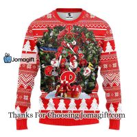 Philadelphia Phillies Tree Ugly Christmas Fleece Sweater