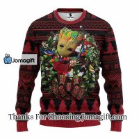 Phoenix Coyotes Groot Hug Christmas Ugly Sweater