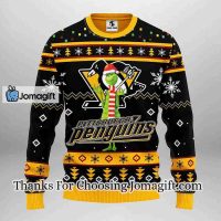 Pittsburgh Penguins Funny Grinch Christmas Ugly Sweater 3