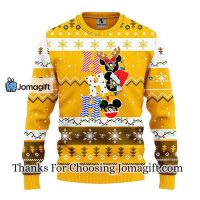Pittsburgh Penguins Hohoho Mickey Christmas Ugly Sweater 3
