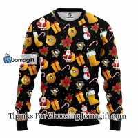 Pittsburgh Penguins Santa Claus Snowman Christmas Ugly Sweater 3