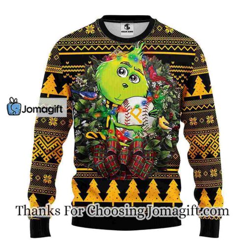 Pittsburgh Pirates Grinch Hug Christmas Ugly Sweater