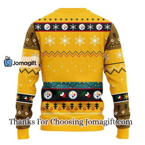 Pittsburgh Steelers 12 Grinch Xmas Day Christmas Ugly Sweater